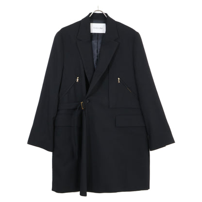 CULLNI クルニ 【DJ松永ｺﾗﾎﾞ】112654026 ﾌﾞﾗｯｸ ﾀｲﾛｯｹﾝ ﾃｰﾗｰﾄﾞｼﾞｬｹｯﾄ ジャケット 1