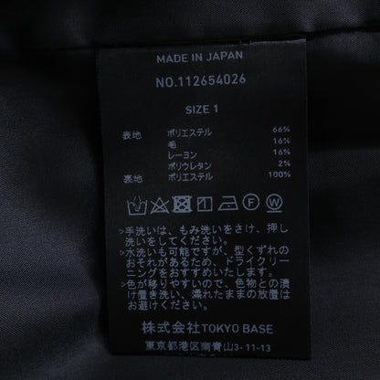 CULLNI クルニ 【DJ松永ｺﾗﾎﾞ】112654026 ﾌﾞﾗｯｸ ﾀｲﾛｯｹﾝ ﾃｰﾗｰﾄﾞｼﾞｬｹｯﾄ ジャケット 1