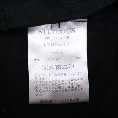 CULLNI クルニ 【STUDIOUS別注】112541006 ﾈｲﾋﾞｰ ﾍﾞﾙﾃｯﾄﾞﾊﾟﾝﾂ ボトムス 1