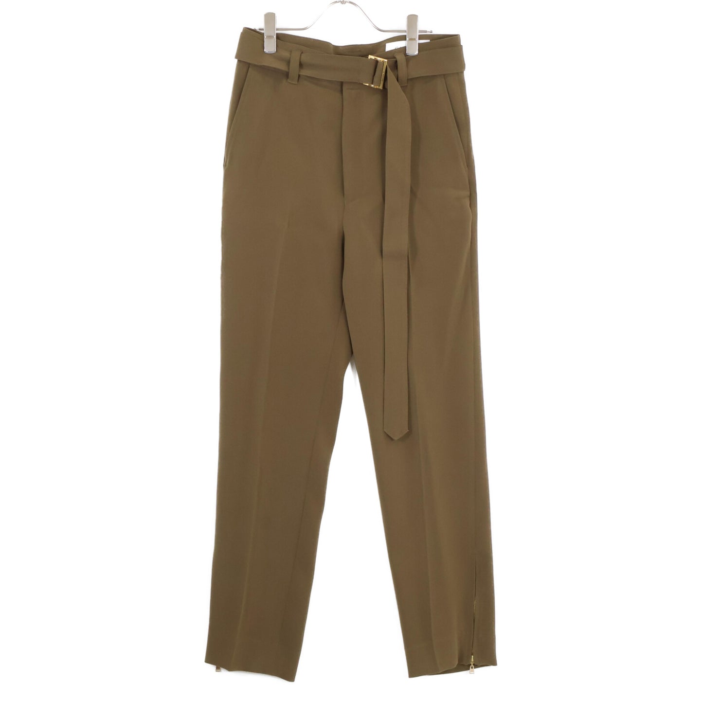 CULLNI クルニ 22AW 22-AW-005 ﾌﾞﾗｳﾝ ﾀﾞﾌﾞﾙｻﾃﾝｼﾞｯﾌﾟﾍﾑﾃｰﾊﾟｰﾄﾞ ボトムス 1