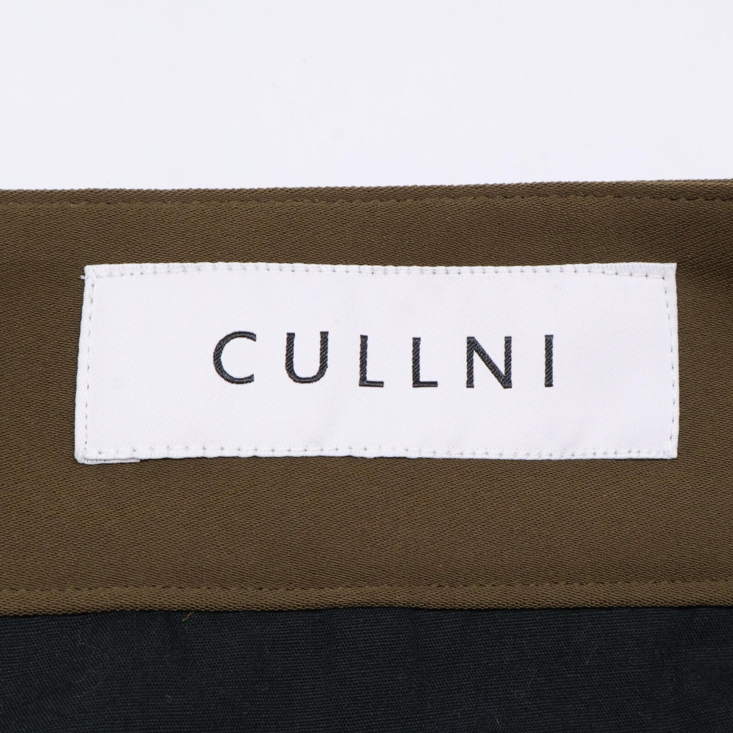 CULLNI クルニ 22AW 22-AW-005 ﾌﾞﾗｳﾝ ﾀﾞﾌﾞﾙｻﾃﾝｼﾞｯﾌﾟﾍﾑﾃｰﾊﾟｰﾄﾞ ボトムス 1
