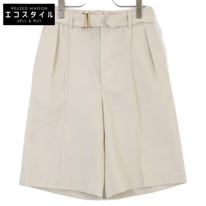 CULLNI クルニ 22SS 22ｰSSｰ010 ﾍﾞｰｼﾞｭ ｼﾙｷｰﾂｲﾙ ﾘﾗｯｸｽｼｮｰﾄﾊﾟﾝﾂ ボトムス 1