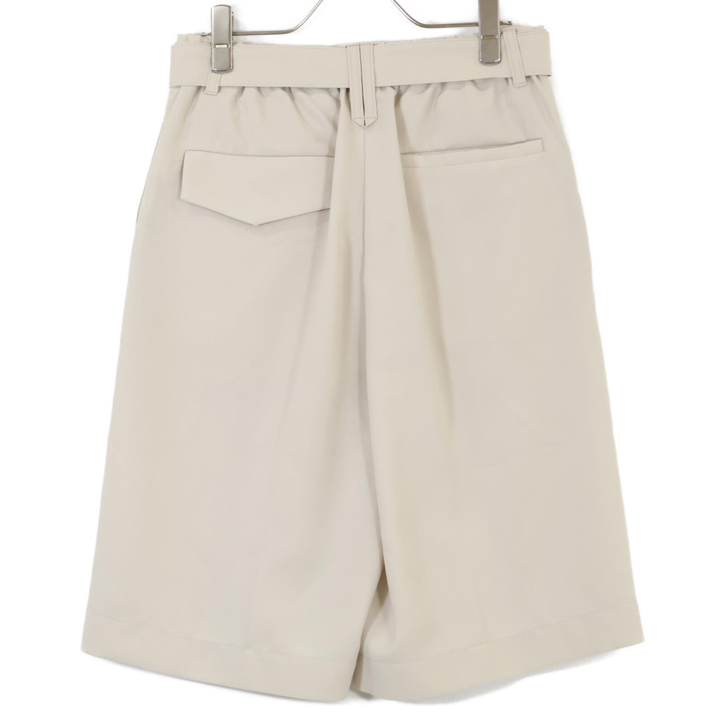 CULLNI クルニ 22SS 22ｰSSｰ010 ﾍﾞｰｼﾞｭ ｼﾙｷｰﾂｲﾙ ﾘﾗｯｸｽｼｮｰﾄﾊﾟﾝﾂ ボトムス 1