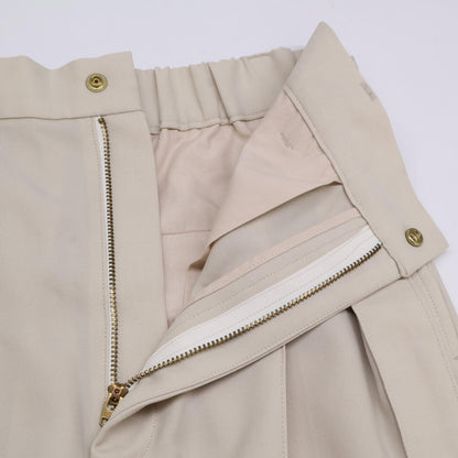 CULLNI クルニ 22SS 22ｰSSｰ010 ﾍﾞｰｼﾞｭ ｼﾙｷｰﾂｲﾙ ﾘﾗｯｸｽｼｮｰﾄﾊﾟﾝﾂ ボトムス 1