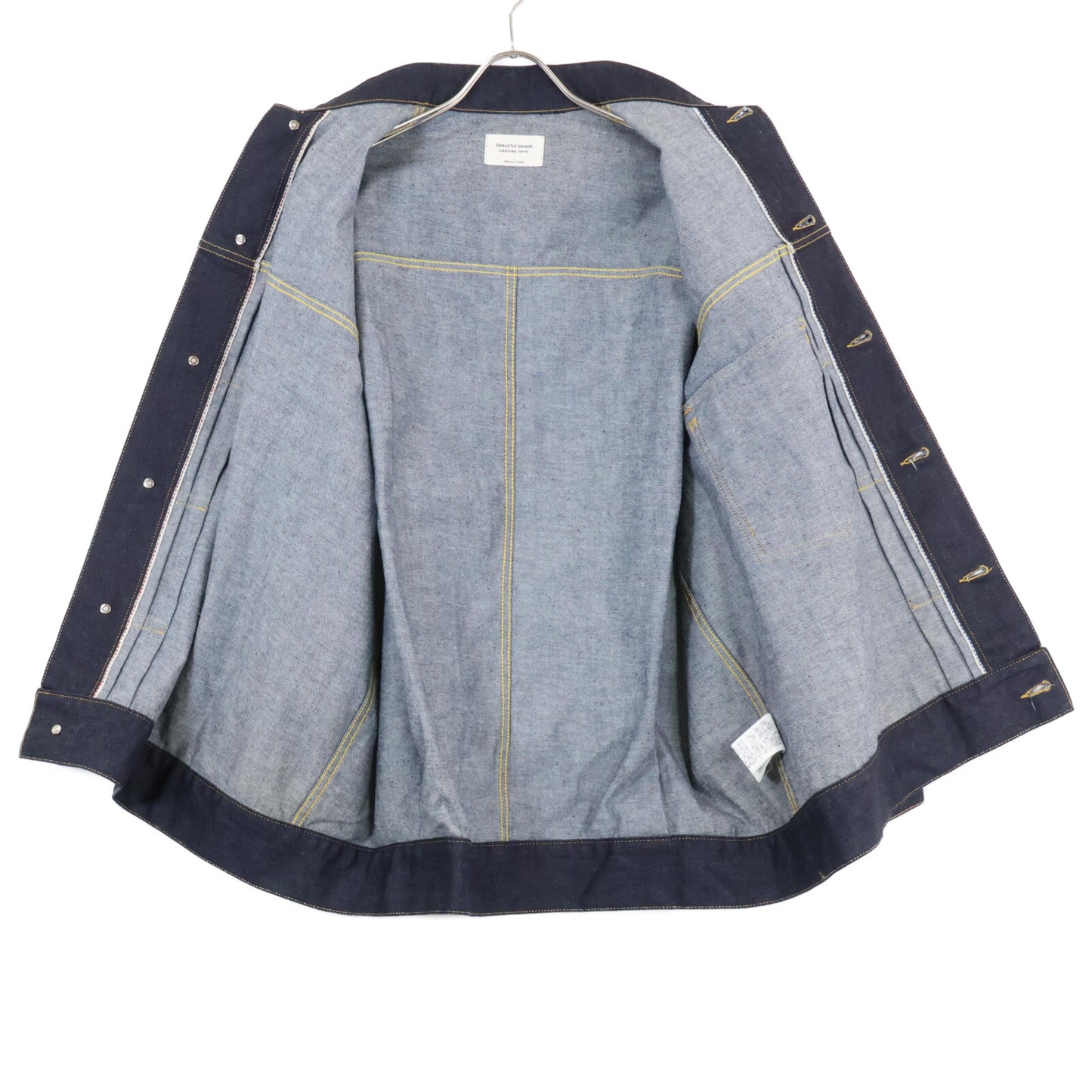 beautifulpeople ビューティフルピープル 1000102017 ｲﾝﾃﾞｨｺﾞ ｾﾙﾋﾞｯｼﾞﾃﾞﾆﾑ ﾋﾞｯｸﾞﾌﾞﾙｿﾞﾝ ジャケット 38