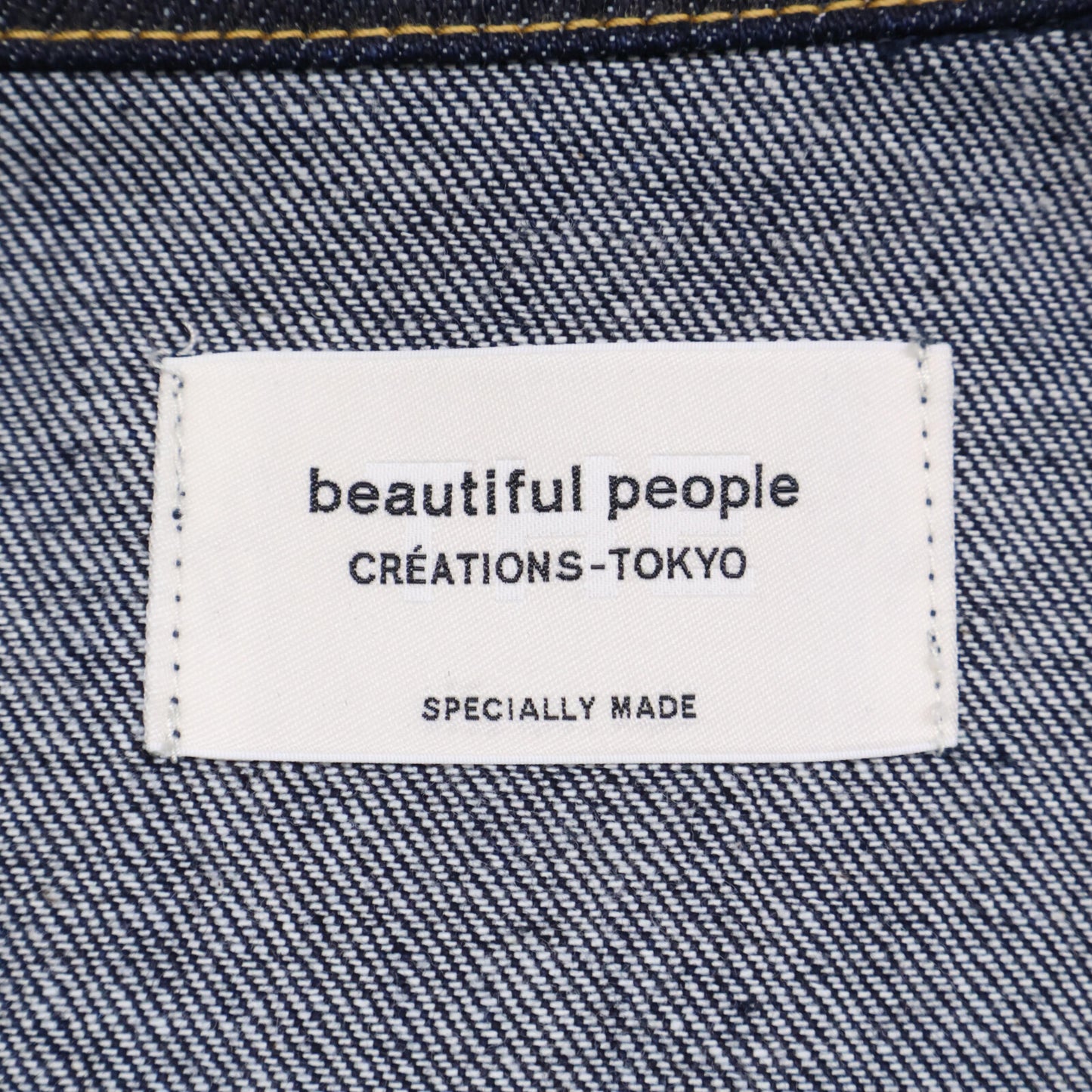 beautifulpeople ビューティフルピープル 1000102017 ｲﾝﾃﾞｨｺﾞ ｾﾙﾋﾞｯｼﾞﾃﾞﾆﾑ ﾋﾞｯｸﾞﾌﾞﾙｿﾞﾝ ジャケット 38