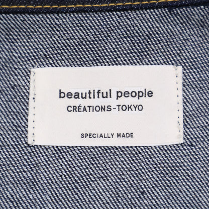 beautifulpeople ビューティフルピープル 1000102017 ｲﾝﾃﾞｨｺﾞ ｾﾙﾋﾞｯｼﾞﾃﾞﾆﾑ ﾋﾞｯｸﾞﾌﾞﾙｿﾞﾝ ジャケット 38