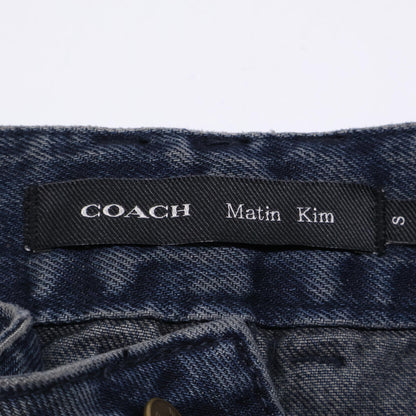 COACH コーチ 【×ﾏｰﾃｨﾝｷﾑ】ｲﾝﾃﾞｨｺﾞ ｳｫｯｼｭﾄﾞ ﾚｲﾔｰﾄﾞ ﾃﾞﾆﾑﾊﾟﾝﾂ ボトムス Ｓ