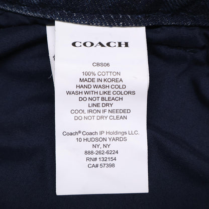 COACH コーチ 【×ﾏｰﾃｨﾝｷﾑ】ｲﾝﾃﾞｨｺﾞ ｳｫｯｼｭﾄﾞ ﾚｲﾔｰﾄﾞ ﾃﾞﾆﾑﾊﾟﾝﾂ ボトムス Ｓ