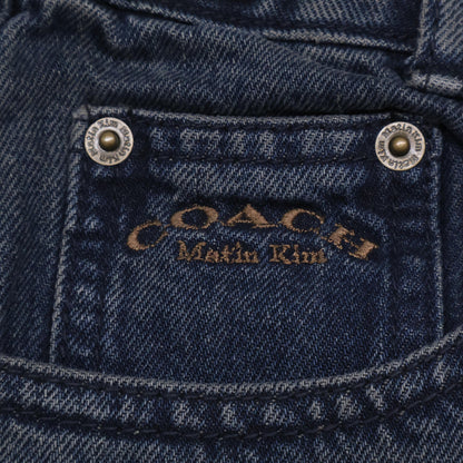 COACH コーチ 【×ﾏｰﾃｨﾝｷﾑ】ｲﾝﾃﾞｨｺﾞ ｳｫｯｼｭﾄﾞ ﾚｲﾔｰﾄﾞ ﾃﾞﾆﾑﾊﾟﾝﾂ ボトムス Ｓ