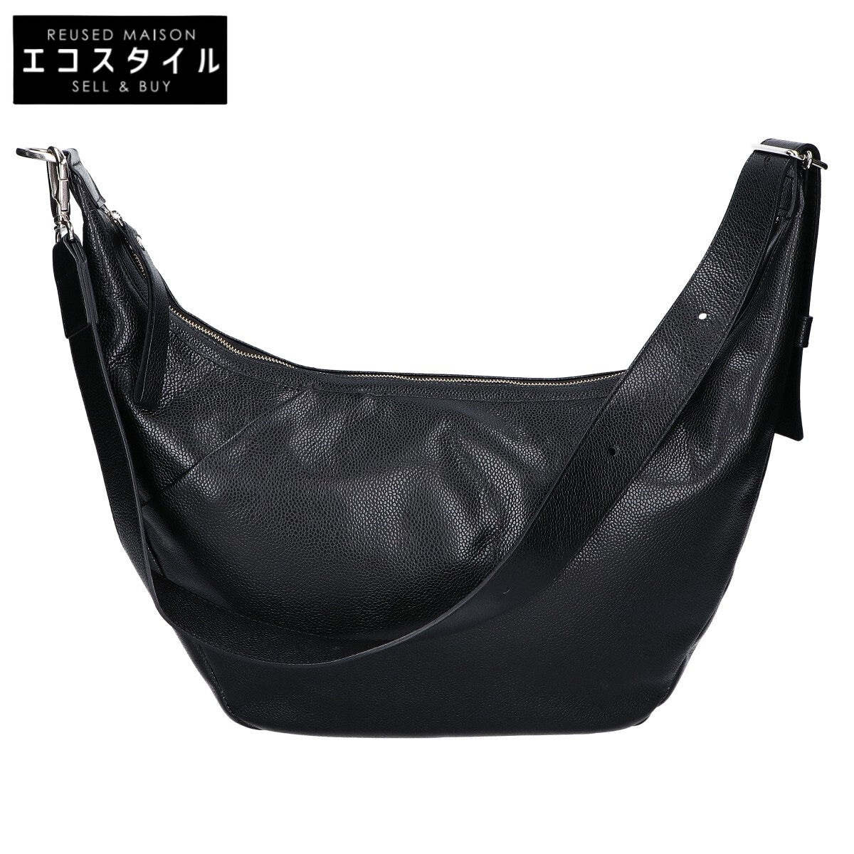 SINSINKOUBOU 新進工房 【美品】キャビアスキン ムーンバッグ/3WAY ショルダーバッグ