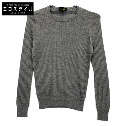 DRAWER ドゥロワー ｸﾞﾚｰ ｶｼﾐﾔ×ｼﾙｸ ﾛﾝｸﾞｽﾘｰﾌﾞ ﾆｯﾄ トップス 1