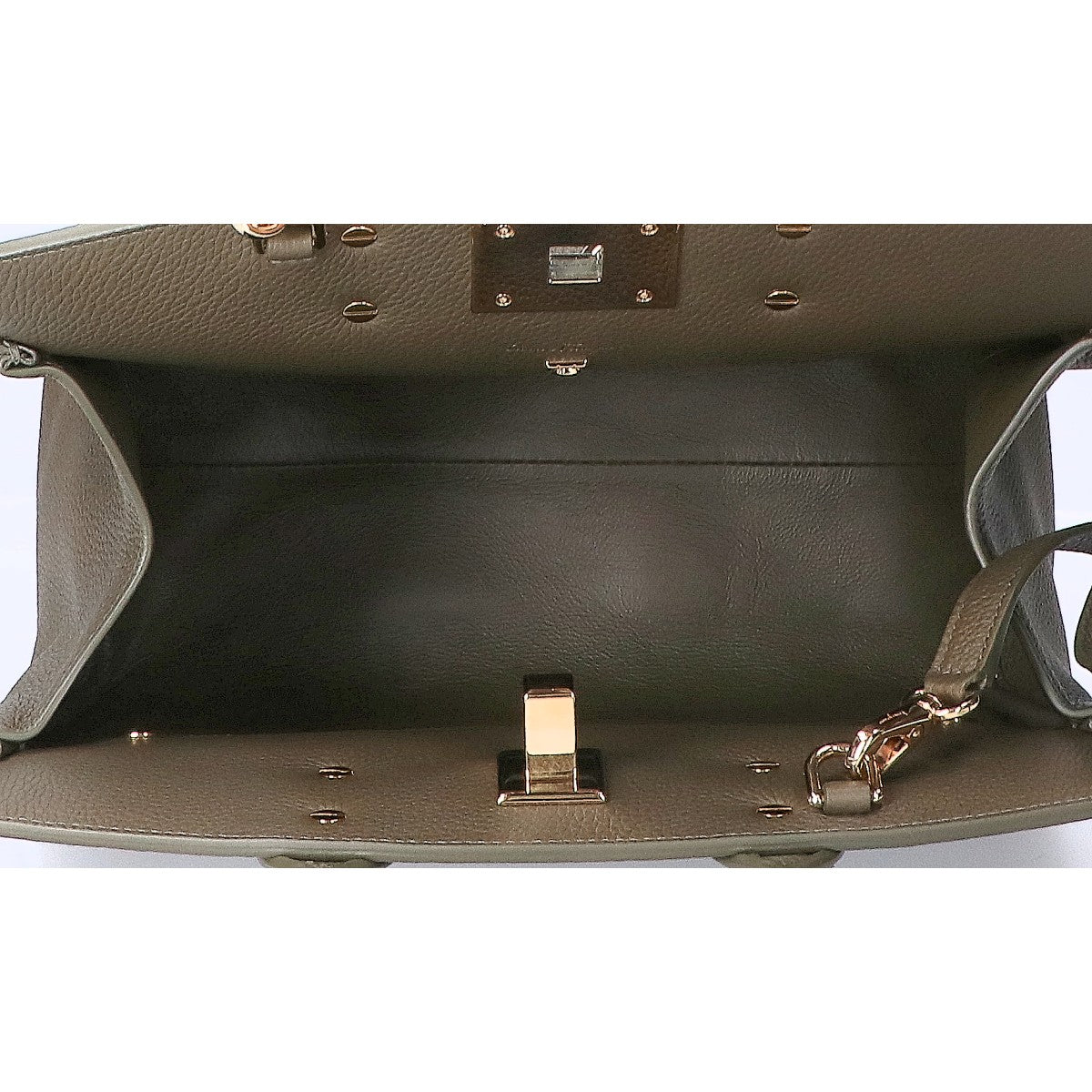 Salvatore Ferragamo サルヴァトーレフェラガモ 新品同様 DH-21 H159 THE STUDIO SMALL カーフスキン ガンチーニ金具 2WAY ハンドバッグ