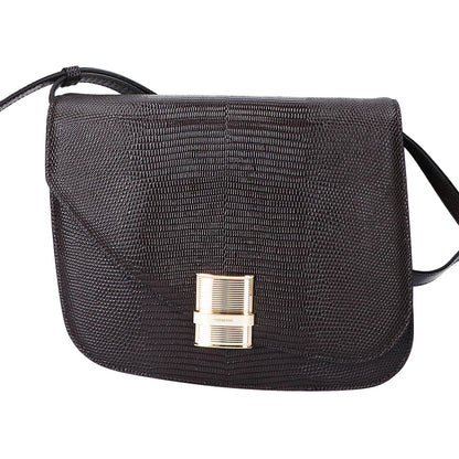 Salvatore Ferragamo サルヴァトーレフェラガモ 6798 FIAMMA M/フィアンマ ミディアム 型押しカーフスキン ショルダーバッグ