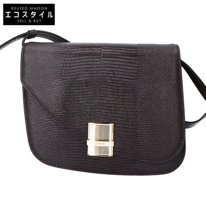 Salvatore Ferragamo サルヴァトーレフェラガモ 6798 FIAMMA M/フィアンマ ミディアム 型押しカーフスキン ショルダーバッグ