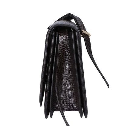 Salvatore Ferragamo サルヴァトーレフェラガモ 6798 FIAMMA M/フィアンマ ミディアム 型押しカーフスキン ショルダーバッグ