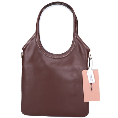 MIUMIU ミュウミュウ 新品未使用 5BA281 IVY/アイビー ミニ 2WAYトートバッグ ショルダーバッグ