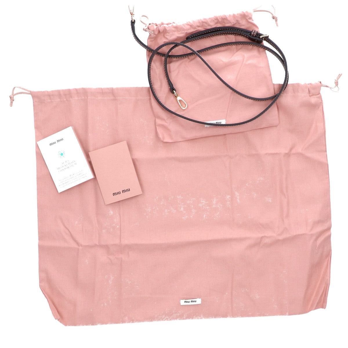 MIUMIU ミュウミュウ 新品未使用 5BA281 IVY/アイビー ミニ 2WAYトートバッグ ショルダーバッグ