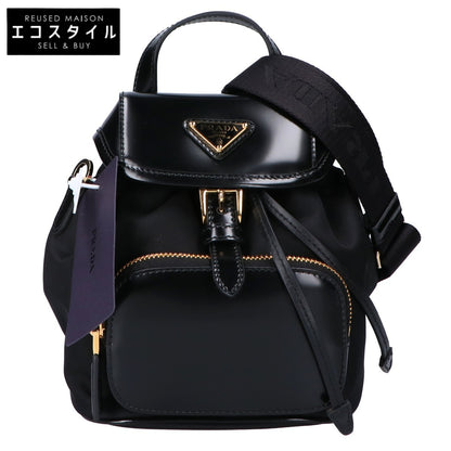 PRADA プラダ 新品未使用 1BZ075 リナイロンxブラッシュドレザー ショルダーバッグ