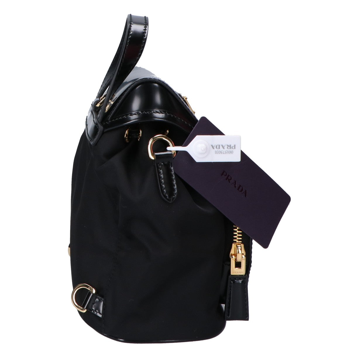 PRADA プラダ 新品未使用 1BZ075 リナイロンxブラッシュドレザー ショルダーバッグ