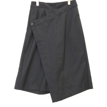 HYKE ハイク 新品同様 181-13123 ウール×シルク ラップワイドパンツキュロット ボトムス 01