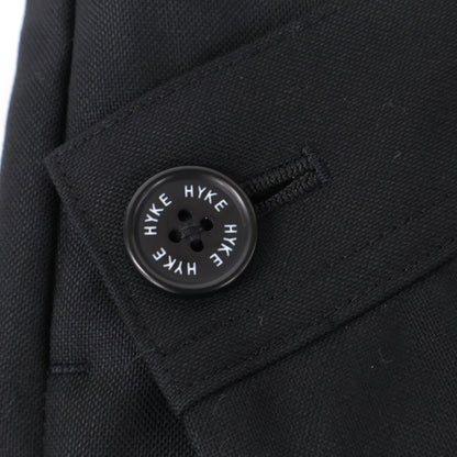 HYKE ハイク 新品同様 181-13123 ウール×シルク ラップワイドパンツキュロット ボトムス 01