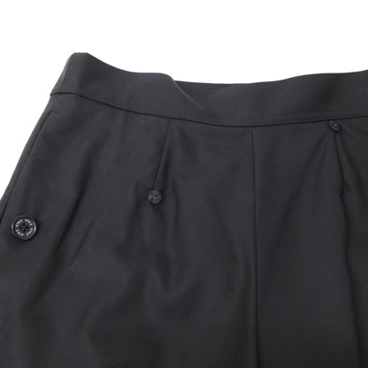 HYKE ハイク 新品同様 181-13123 ウール×シルク ラップワイドパンツキュロット ボトムス 01