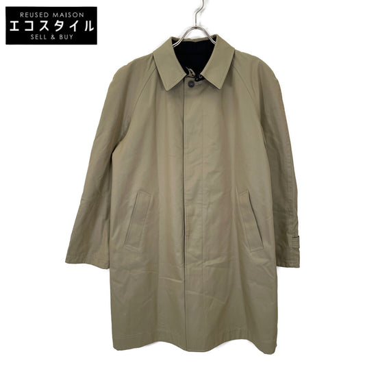 VAN JACKET ヴァンジャケット RW-77502 ベージュ×ネイビー リバーシブル ステンカラーコート コート L