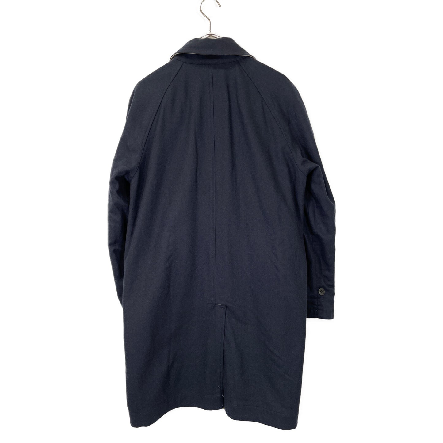 VAN JACKET ヴァンジャケット RW-77502 ベージュ×ネイビー リバーシブル ステンカラーコート コート L