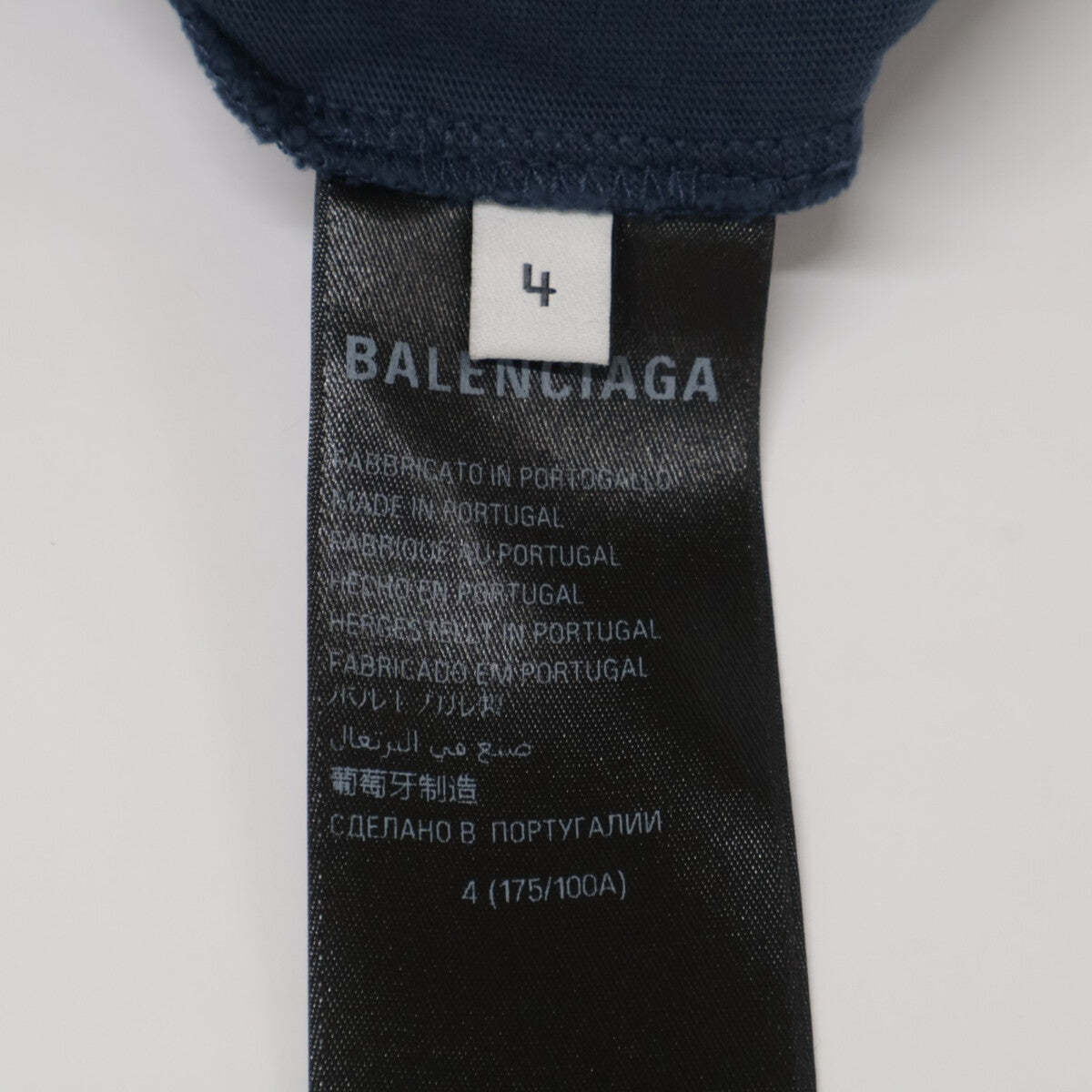 BALENCIAGA バレンシアガ 739028 ﾈｲﾋﾞｰ 24年製 BBﾛｺﾞ ｵｰﾊﾞｰｻｲｽﾞ Tｼｬﾂ トップス 4
