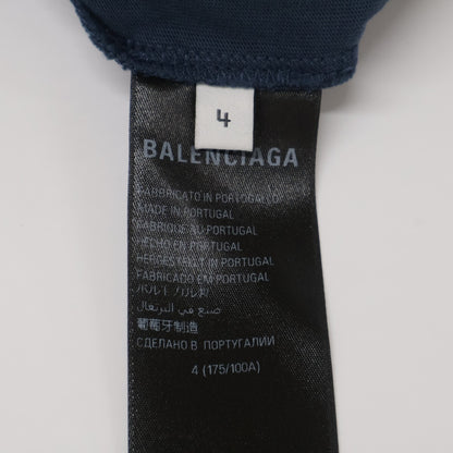 BALENCIAGA バレンシアガ 739028 ﾈｲﾋﾞｰ 24年製 BBﾛｺﾞ ｵｰﾊﾞｰｻｲｽﾞ Tｼｬﾂ トップス 4