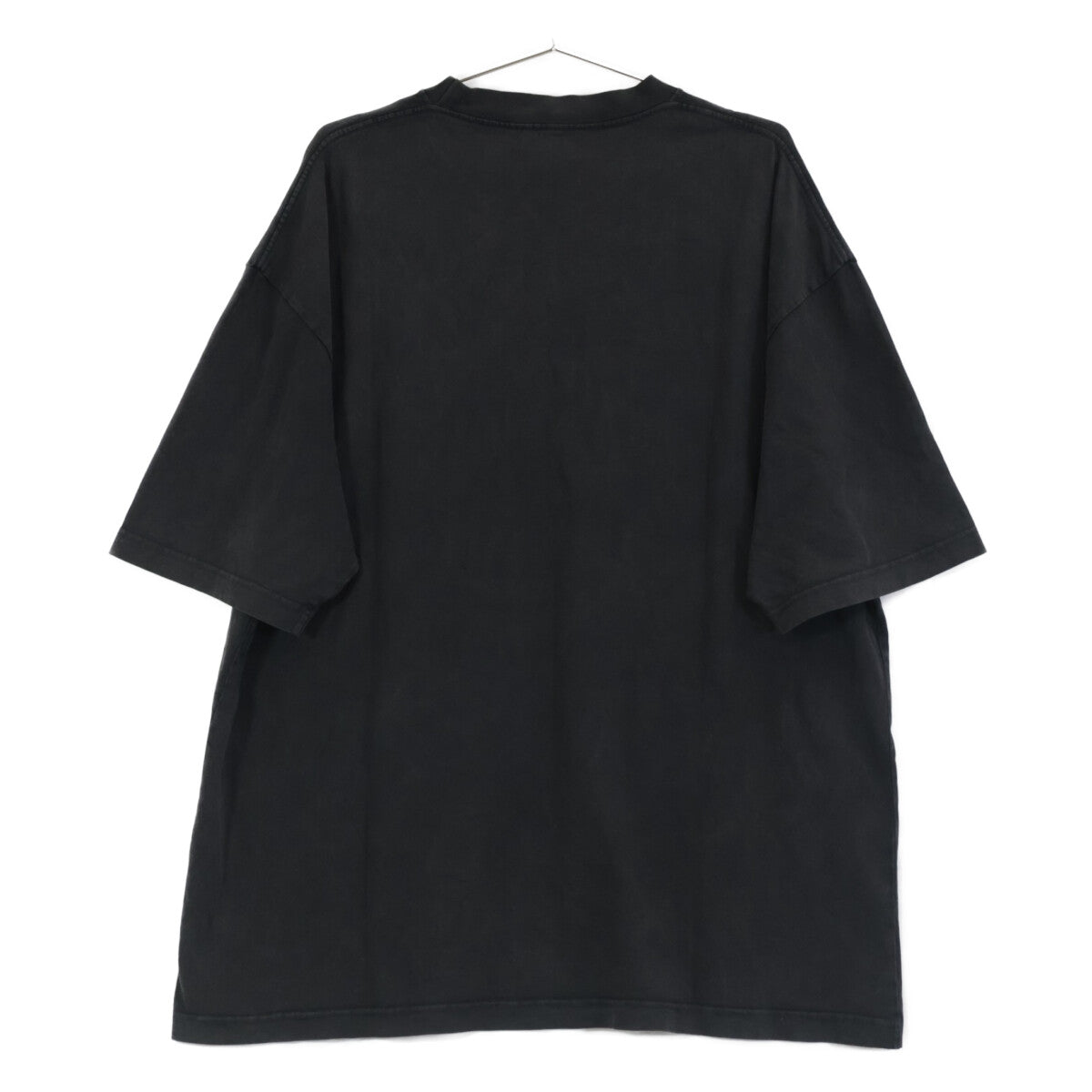 BALENCIAGA バレンシアガ 612966 ﾌﾞﾗｯｸ 21年製 ﾜﾝﾎﾟｲﾝﾄ ｸﾙｰﾈｯｸTｼｬﾂ トップス L