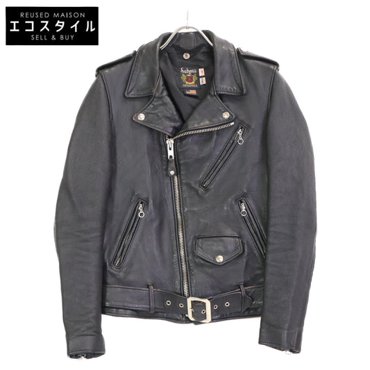 SCHOTT ショット 7823950093 ﾌﾞﾗｯｸ 217US ﾀﾞﾌﾞﾙﾗｲﾀﾞｰｽｼﾞｬｹｯﾄ ジャケット 36