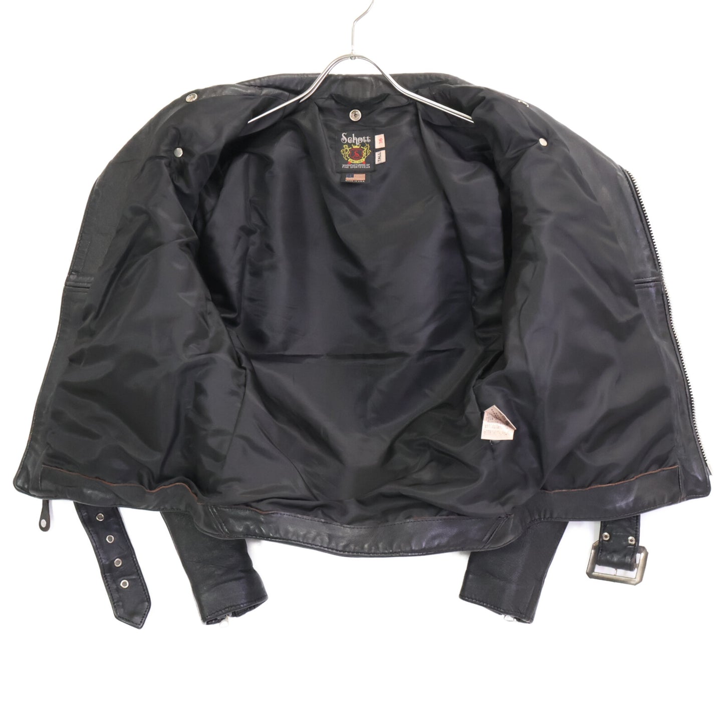 SCHOTT ショット 7823950093 ﾌﾞﾗｯｸ 217US ﾀﾞﾌﾞﾙﾗｲﾀﾞｰｽｼﾞｬｹｯﾄ ジャケット 36