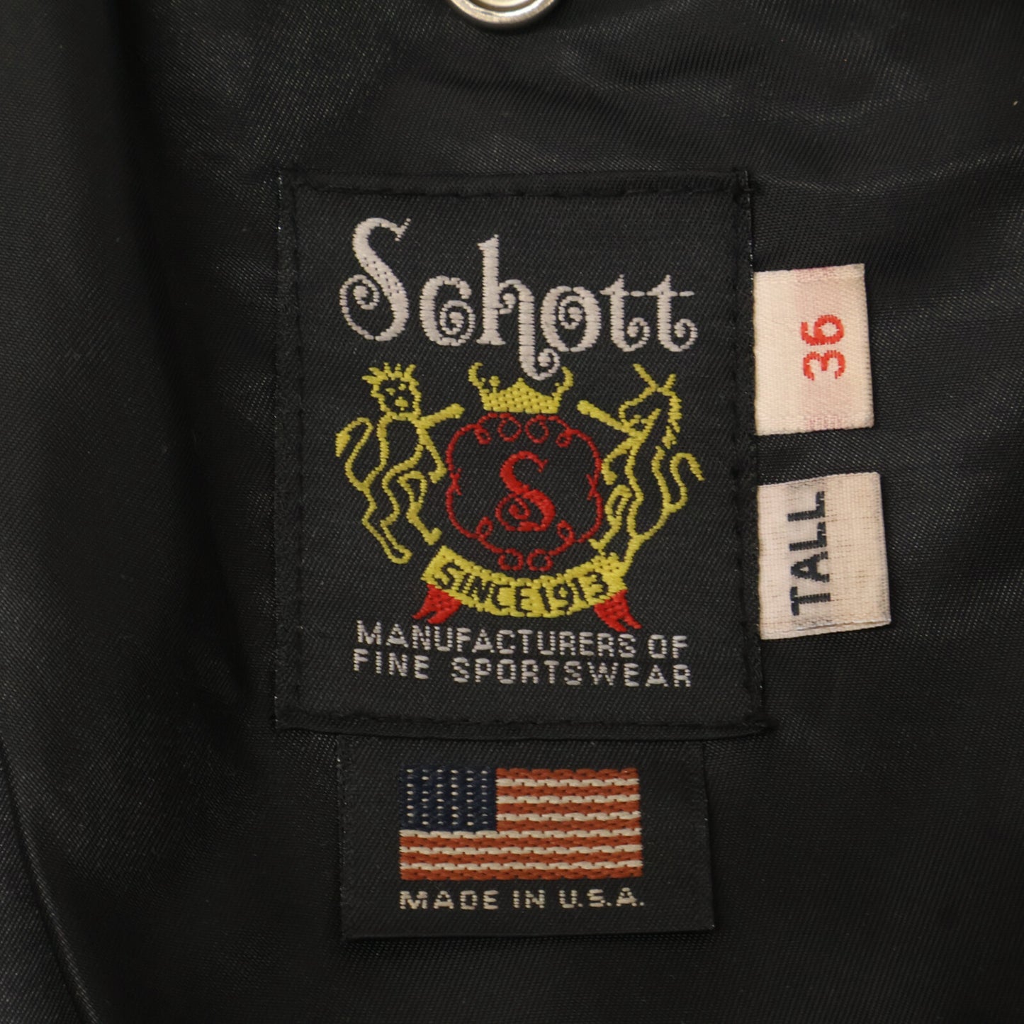 SCHOTT ショット 7823950093 ﾌﾞﾗｯｸ 217US ﾀﾞﾌﾞﾙﾗｲﾀﾞｰｽｼﾞｬｹｯﾄ ジャケット 36