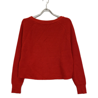 Theory セオリー 8101717 ﾚｯﾄﾞ ｶｼﾐﾔ混 厚手ﾆｯﾄ トップス Ｓ