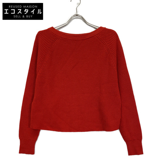 Theory セオリー 8101717 ﾚｯﾄﾞ ｶｼﾐﾔ混 厚手ﾆｯﾄ トップス Ｓ