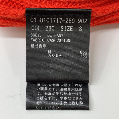 Theory セオリー 8101717 ﾚｯﾄﾞ ｶｼﾐﾔ混 厚手ﾆｯﾄ トップス Ｓ