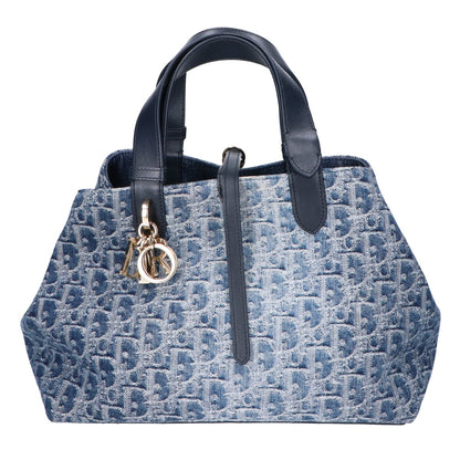 DIOR ディオール M2821ODCE_M49E デニム オブリーク トゥジュール ミディアム トートバッグ