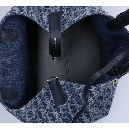 DIOR ディオール M2821ODCE_M49E デニム オブリーク トゥジュール ミディアム トートバッグ