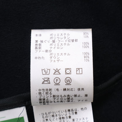 DESCENTE デサント ﾌﾞﾗｯｸ ﾅｲﾛﾝ ﾌｧｰ付き ﾀﾞｳﾝﾍﾞｽﾄ ベスト M