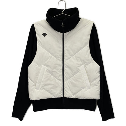 DESCENTE デサント ﾎﾜｲﾄ×ﾌﾞﾗｯｸ ﾄﾞｯｷﾝｸﾞ ﾄｯﾌﾟｽ トップス M