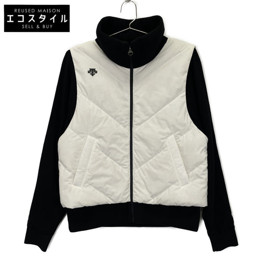 DESCENTE デサント ﾎﾜｲﾄ×ﾌﾞﾗｯｸ ﾄﾞｯｷﾝｸﾞ ﾄｯﾌﾟｽ トップス M