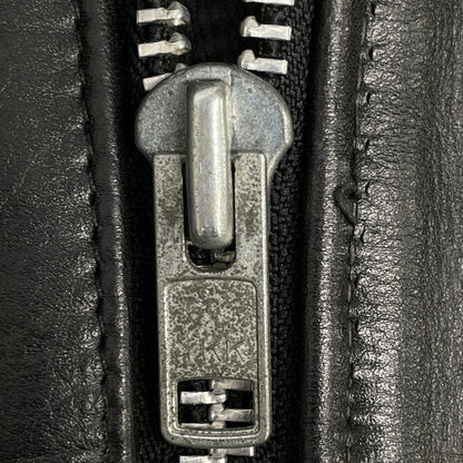 SCHOTT ショット USA製 80-90's ﾊﾞｲｶｰﾀｸﾞ後期 118 ﾌﾞﾗｯｸ ｶｳﾊｲﾄﾞ ﾀﾞﾌﾞﾙﾗｲﾀﾞｰｽｼﾞｬｹｯﾄ ジャケット 36