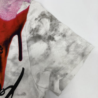 berluti ベルルッティ ﾎﾜｲﾄ×ﾚｯﾄﾞ R17JRS46JAEC ｶﾘｸﾞﾗﾌｨ ﾌﾟﾘﾝﾄｶｯﾄｿｰ トップス XS