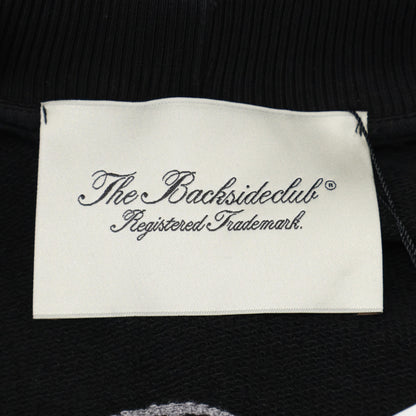 Back Side Club バックサイドクラブ 【BackSideClub】ブラック スウェットカーディガン トップス M