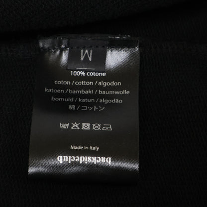 Back Side Club バックサイドクラブ 【BackSideClub】ブラック スウェットカーディガン トップス M