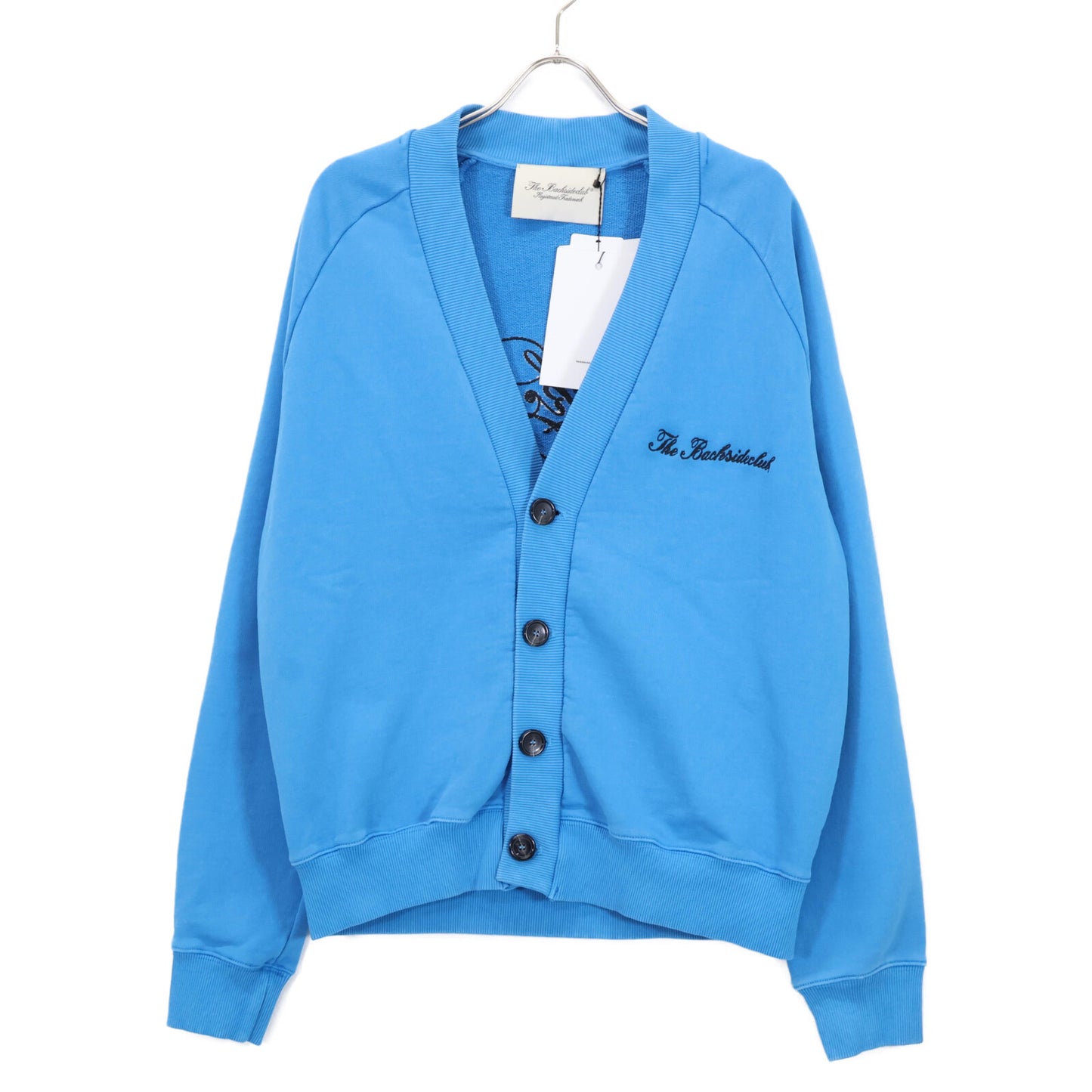Back Side Club バックサイドクラブ ブルー スウェットカーディガン トップス M
