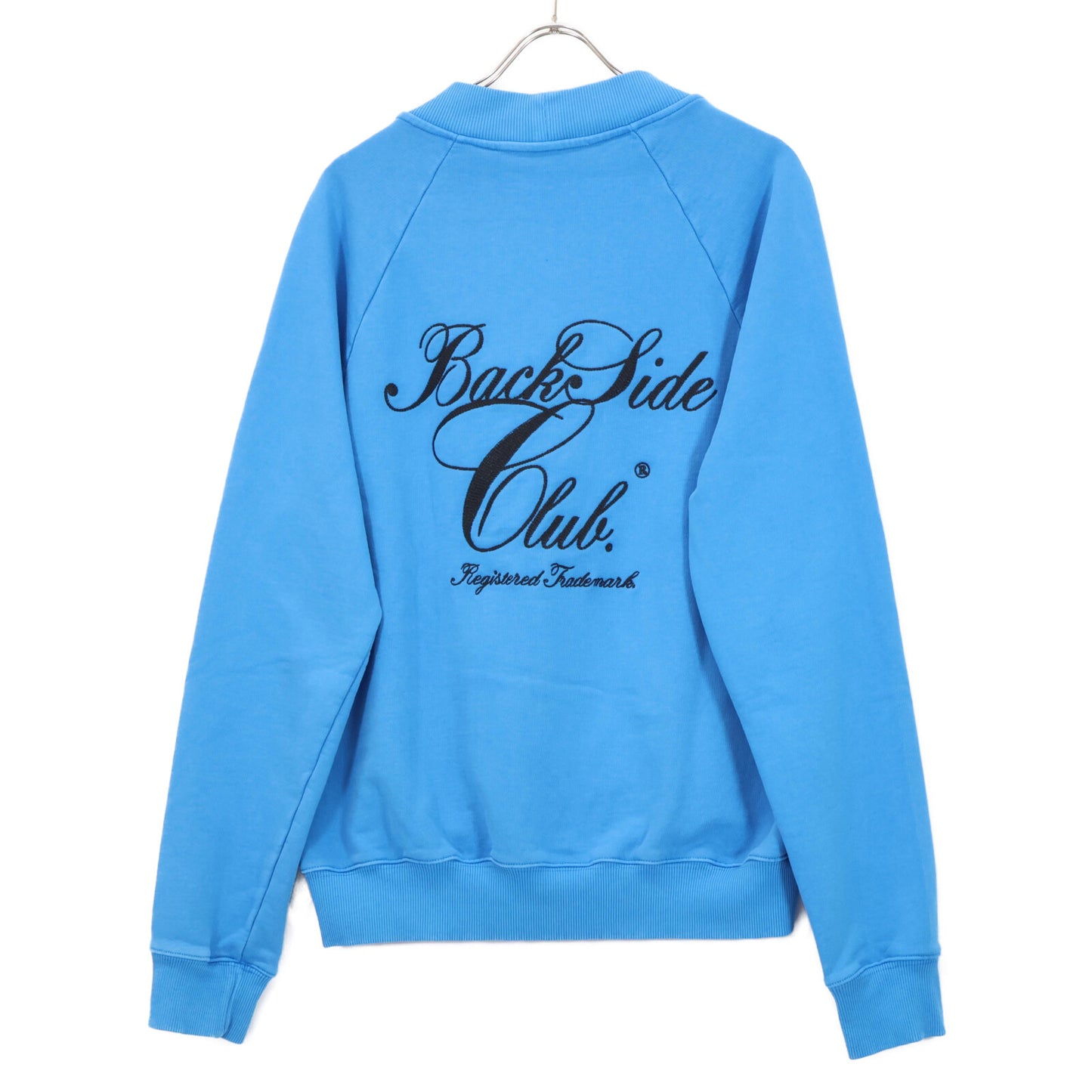Back Side Club バックサイドクラブ ブルー スウェットカーディガン トップス M