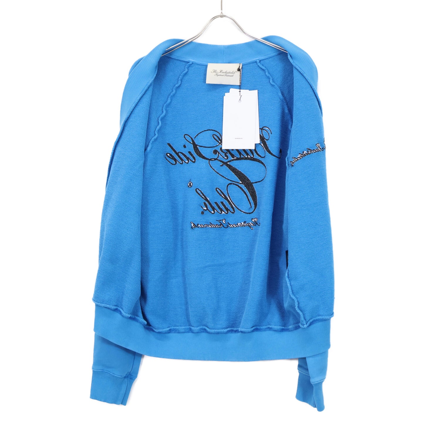 Back Side Club バックサイドクラブ ブルー スウェットカーディガン トップス M